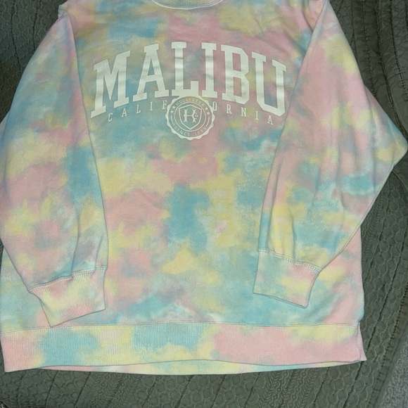 Hollister Tops - Hollister Malibu California Pastel Tie-Dye Sweatshirt